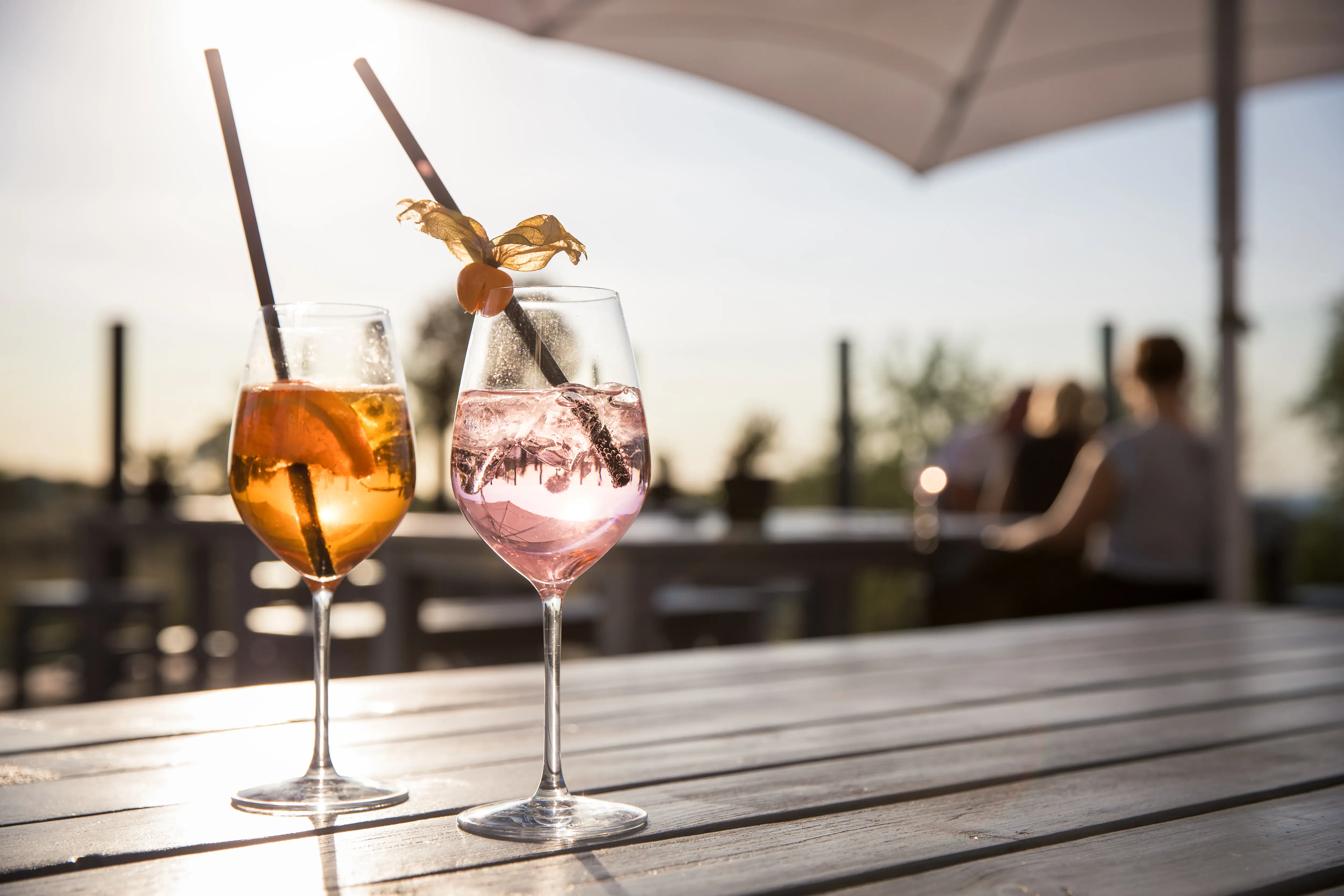 Cocktail mit Ausblick